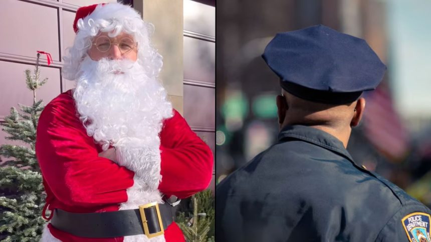 Police arrest suspected Christmas tree thieves while dressed as Santa