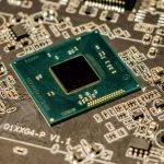 stock image of computer chip