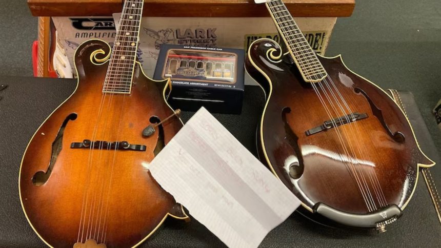 mandolins returned safely with note