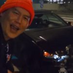 kick streamer laughing after crashing car