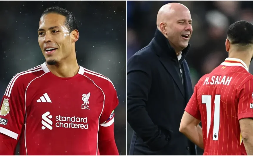 Virgil van Dijk praises Arne Slot’s approach to Mohamed Salah drama at Liverpool: ‘Calm in his own way’