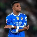 Why isn't Kylian Mbappe playing for Real Madrid against Manchester City in the UEFA Champions League?