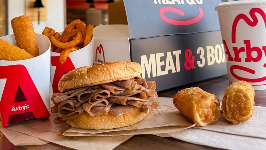 Arby's Meat & 3 meal