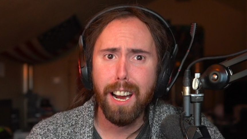 Asmongold live on a Twitch stream addressing streaming contracts.