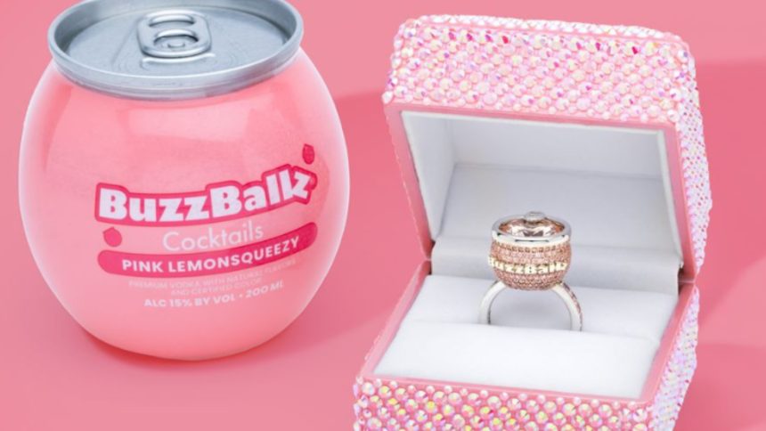 buzzballz drink and $35,000 engagement ring