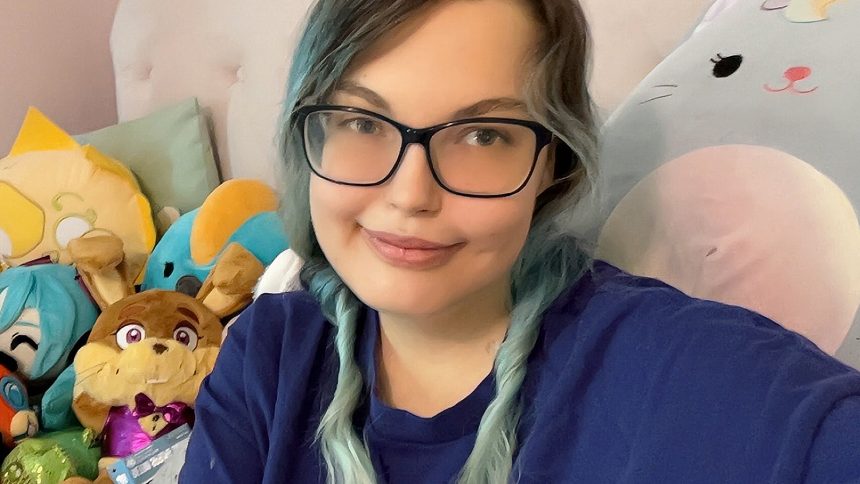 A photo of VTuber Illy in her bedroom.