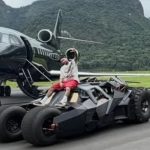 Neymar jr on his batmobile