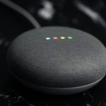 Google NEst mini speaker with lights flickering