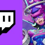 A screenshot featuring Marvel Rivals Galacta and Twitch logo.