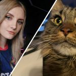 Stratospanda and her cat side-by-side