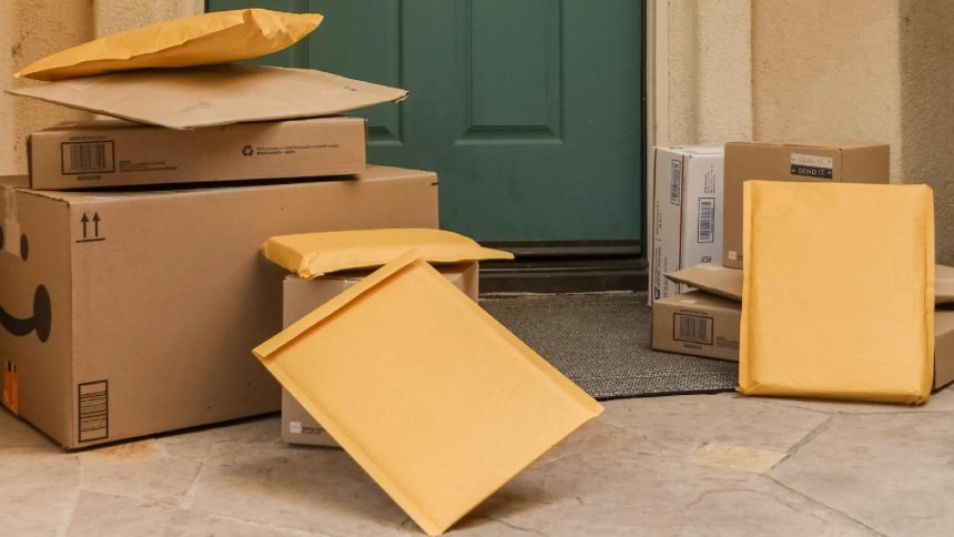 nokia phone dlivery after 16 years. stock photo of deliveries