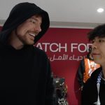 MrBeast in hood and Ray face-to-face in locker room talking