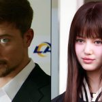 MrBeast staring at camera next to Danielle Walsh from NewJeans