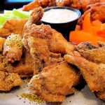 Lemon Pepper Wings on a Plate