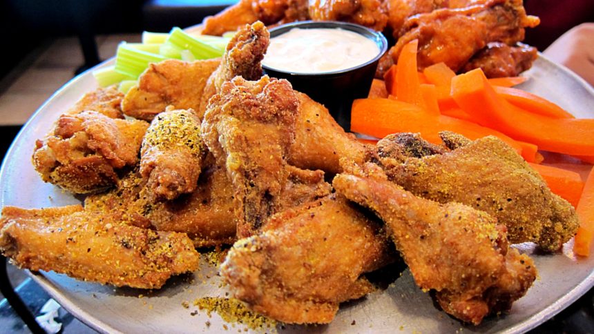Lemon Pepper Wings on a Plate
