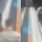 Screenshots of CCTV footage of the incident.