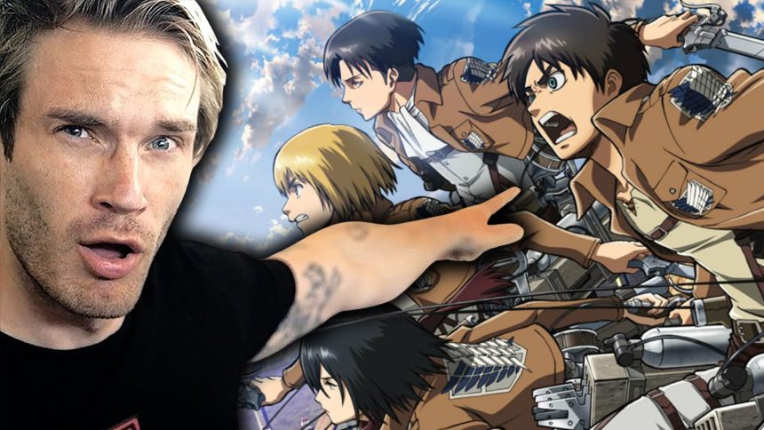 PewDiePie and the Attack on Titan gang.