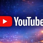 YouTube logo digital background