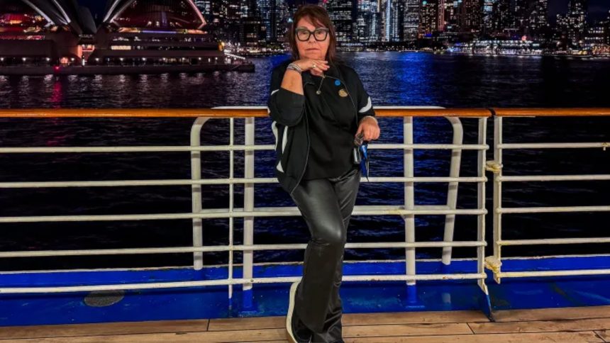 Sue Barr on cruise ship