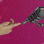 Human handle reaching for AI hand