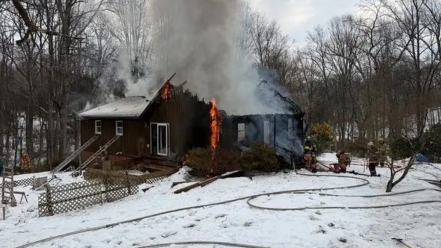 House fire in Maryland