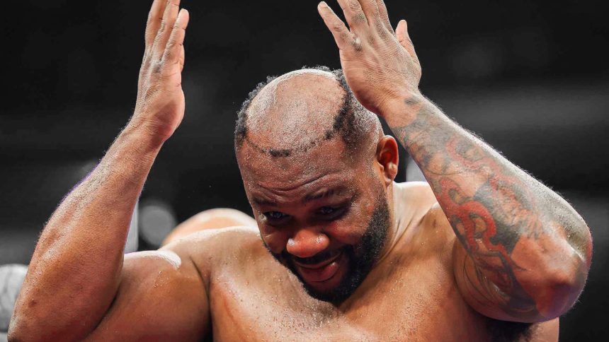 jarrell miller hair piece punched off