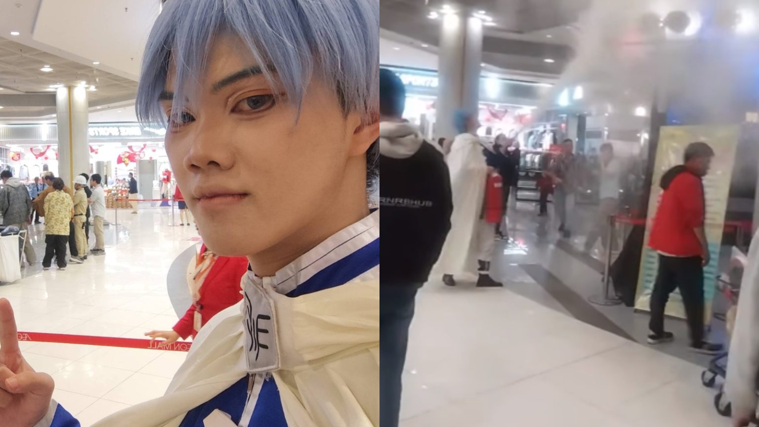 Tuấn Dũng puts out fire in himmel cosplay