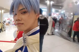 Tuấn Dũng puts out fire in himmel cosplay