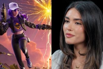 Fortnite character with Madison Beer