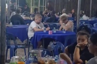 european tourists crash funeral in thailand