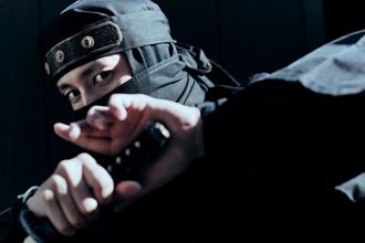 Ninja holding a sword