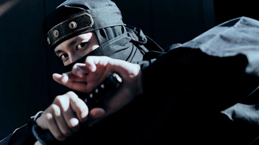 Ninja holding a sword