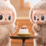 Labubus eating a cake