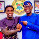 A photo of Kai Cenat with the governor of Lagos, Babajide Sanwo-Olu.