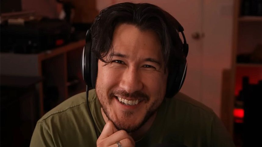 A photo of Markiplier cheesin
