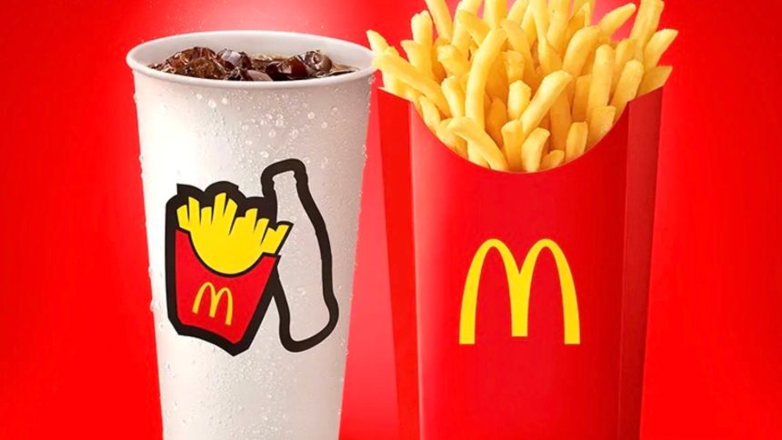 mcdonald's grand size fries and drink
