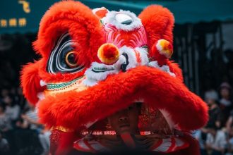 Lion dancer