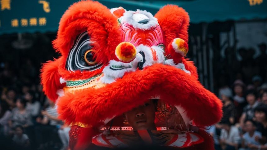 Lion dancer
