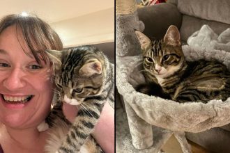 A photo of Marie Fox and Daisy.